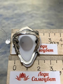 *Кольцо р.18 Кахолонг Оренбург 0932-893 ВЕС 11,5 Г - фото 208573