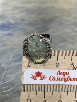 *Кольцо р.19,5 Аквамарин Забайкалье 3158-158 ВЕС 5,6 Г - фото 208604
