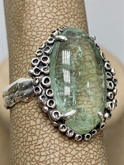 *Кольцо р.19,5 Аквамарин Забайкалье 3158-158 ВЕС 5,6 Г - фото 208606