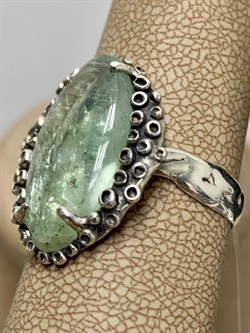 *Кольцо р.19,5 Аквамарин Забайкалье 3158-158 ВЕС 5,6 Г - фото 208607