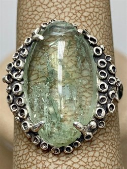 *Кольцо р.19,5 Аквамарин Забайкалье 3158-158 ВЕС 5,6 Г - фото 208608