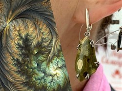 *Серьги Океаническая Яшма Мадагаскар АРТ 0839-714 ВЕС 8,7 Г - фото 208728 *Серьги Океаническая Яшма Мадагаскар АРТ 0839-714 ВЕС 8,7 Г - фото 208728