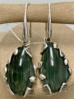 *Серьги Празем Петли Кошачий Глаз Урал АРТ 1344 ВЕС 14,3 Г - фото 208743 *Серьги Празем Петли Кошачий Глаз Урал АРТ 1344 ВЕС 14,3 Г - фото 208743