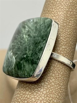 *Кольцо р.18 Серафинит Байкал АРТ 0535-365 ВЕС 8,3 Г - фото 208761