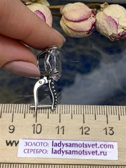 *СЕРЬГИ ГОРНЫЙ ХРУСТАЛЬ АРТ С155-8,37 (ВЕС 8,37 Г) - фото 208772