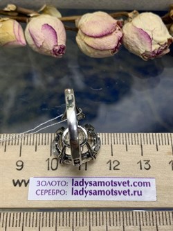 *КОЛЬЦО р.18,5 ГОРНЫЙ ХРУСТАЛЬ АРТ К155 (ВЕС 5,87 Г) - фото 208786