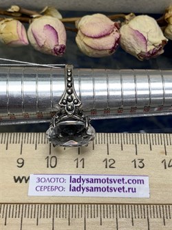 *КОЛЬЦО р.18,5 ГОРНЫЙ ХРУСТАЛЬ АРТ К155 (ВЕС 5,87 Г) - фото 208790