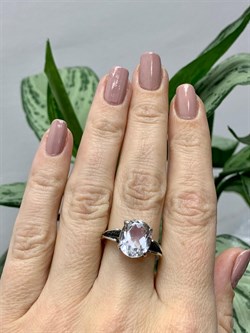 *КОЛЬЦО р.17,5 ГОРНЫЙ ХРУСТАЛЬ АРТ К72-4,16 (ВЕС 4,16 Г) - фото 208794