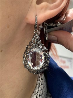 *Серьги Горный хрусталь АРТ 63365 (ВЕС 23,15 Г) - фото 208870