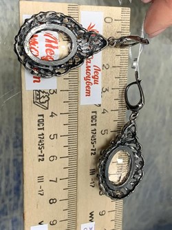 *Серьги Горный хрусталь АРТ 63365 (ВЕС 23,15 Г) - фото 208872