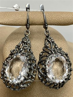 *Серьги Горный хрусталь АРТ 63365 (ВЕС 23,15 Г) - фото 208874