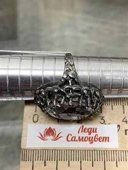 *Кольцо р.19 Горный хрусталь АРТ 63364 ВЕС 12,51 Г - фото 208881