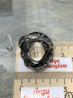 *Кольцо р.19 Горный хрусталь АРТ 63364 ВЕС 12,51 Г - фото 208883
