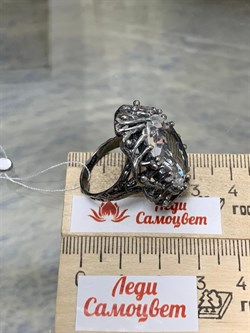 *Кольцо р.19 Горный хрусталь АРТ 63364 ВЕС 12,51 Г - фото 208887