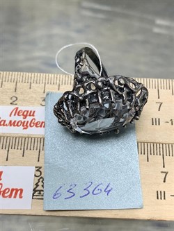 *Кольцо р.19 Горный хрусталь АРТ 63364 ВЕС 12,51 Г - фото 208889