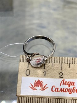 *Кольцо р.17 Горный Хрусталь АРТ 52842-1,88 ВЕС 1,88 Г - фото 208931