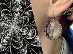 *Серьги Горный Хрусталь АРТ 60625 (ВЕС 21,78 Г) - фото 208958