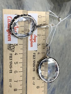 *Серьги Горный Хрусталь АРТ 60625 (ВЕС 21,78 Г) - фото 208962