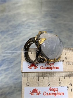 *Кольцо р.19 Горный Хрусталь Бразилия АРТ 49464 (ВЕС 40,42 Г) - фото 209006