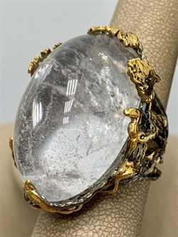 *Кольцо р.19 Горный Хрусталь Бразилия АРТ 49464 (ВЕС 40,42 Г) - фото 209009