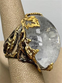 *Кольцо р.19 Горный Хрусталь Бразилия АРТ 49464 (ВЕС 40,42 Г) - фото 209010