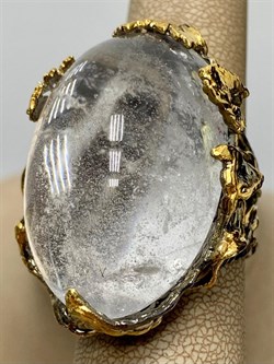 *Кольцо р.19 Горный Хрусталь Бразилия АРТ 49464 (ВЕС 40,42 Г) - фото 209011