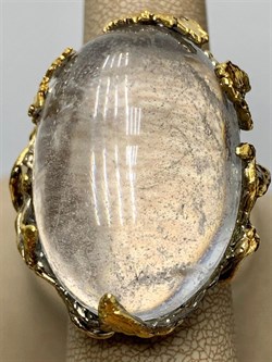 *Кольцо р.19 Горный Хрусталь Бразилия АРТ 49464 (ВЕС 40,42 Г) - фото 209012