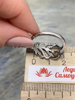 *Кольцо р.17 Цитрин Цаворит арт. SM-R02912-X-WB-YS-X-Gg-544 вес 3,77 г - фото 209045 *Кольцо р.17 Цитрин Цаворит арт. SM-R02912-X-WB-YS-X-Gg-544 вес 3,77 г - фото 209045