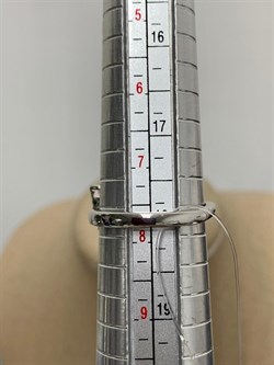 *Кольцо р.18 Гранат Пироп Цаворит арт. SM-R02912-X-WB-PG-X-Gg-599 вес 4,07 г - фото 209100