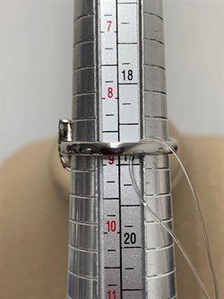 *Кольцо р.19 Гранат Пироп Цаворит арт. SM-R02912-X-WB-PG-X-Gg-606 вес 4,44 г - фото 209105