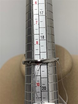 *Кольцо р.19 Родолит Цаворит арт. SM-R02912-X-WB-lil-X-Gg-500 вес 4,15 г - фото 209268