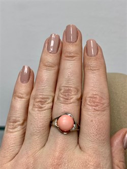 *Кольцо р.17 Коралл АРТ 64362 Вес 2,49 г - фото 209487