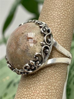 *Кольцо р.17 Коралл Фоссил АРТ 158-983-10,61 (ВЕС 10,61 Г) - фото 209505 *Кольцо р.17 Коралл Фоссил АРТ 158-983-10,61 (ВЕС 10,61 Г) - фото 209505