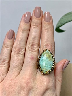 *Кольцо р.18,5 Бирюза Узбекистан АРТ 50231 ВЕС 12,76 Г - фото 209633 *Кольцо р.18,5 Бирюза Узбекистан АРТ 50231 ВЕС 12,76 Г - фото 209633