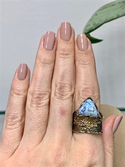 *Кольцо р.18,5 Бирюза Казахстан АРТ 42943 ВЕС 9,99 Г - фото 209681 *Кольцо р.18,5 Бирюза Казахстан АРТ 42943 ВЕС 9,99 Г - фото 209681