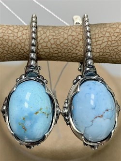 *Серьги Бирюза Казахстан АРТ 25-125-962 ВЕС 8,38 Г - фото 209743 *Серьги Бирюза Казахстан АРТ 25-125-962 ВЕС 8,38 Г - фото 209743