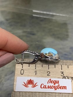 *Серьги Бирюза Казахстан АРТ 25-439-8,77 ВЕС 8,77 Г - фото 209761 *Серьги Бирюза Казахстан АРТ 25-439-8,77 ВЕС 8,77 Г - фото 209761