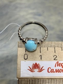 *Кольцо р.18 Бирюза Казахстан АРТ 182-239 ВЕС 2,99 Г - фото 209769 *Кольцо р.18 Бирюза Казахстан АРТ 182-239 ВЕС 2,99 Г - фото 209769