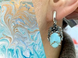 *Серьги Бирюза Казахстан АРТ 135-000-7,56 ВЕС 7,56 Г - фото 209794 *Серьги Бирюза Казахстан АРТ 135-000-7,56 ВЕС 7,56 Г - фото 209794