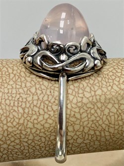 *Кольцо р.19 Розовый Кварц Мадагаскар АРТ 83629 ВЕС 4,61 Г - фото 209823