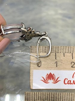 *Серьги  Розовый Кварц АРТ 54514 (ВЕС 10,68 Г) - фото 209850