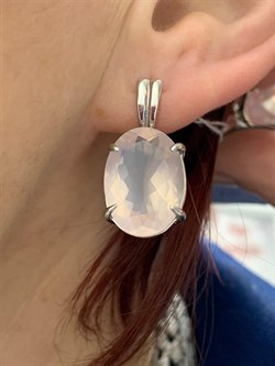 *Серьги Розовый Кварц АРТ 53690 (ВЕС 10,66 Г) - фото 209869 *Серьги Розовый Кварц АРТ 53690 (ВЕС 10,66 Г) - фото 209869