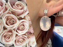 *Серьги Розовый Кварц АРТ 53690 (ВЕС 10,66 Г) - фото 209870 *Серьги Розовый Кварц АРТ 53690 (ВЕС 10,66 Г) - фото 209870