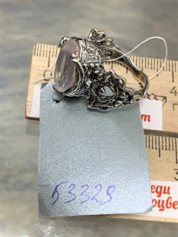 *Кольцо р.17,5 Розовый Кварц АРТ 53329 (ВЕС 10,85 Г) - фото 209887 *Кольцо р.17,5 Розовый Кварц АРТ 53329 (ВЕС 10,85 Г) - фото 209887