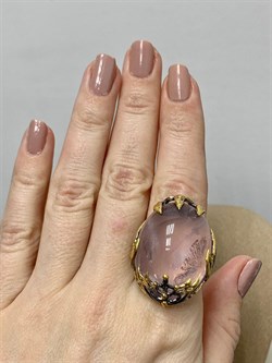 *Кольцо р.17,5 Розовый Кварц Бразилия АРТ 45314 (ВЕС 22,21 Г) - фото 209902 *Кольцо р.17,5 Розовый Кварц Бразилия АРТ 45314 (ВЕС 22,21 Г) - фото 209902