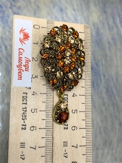 Брошь Кулон Стразы арт: 89647 - фото 209966 Брошь Кулон Стразы арт: 89647 - фото 209966