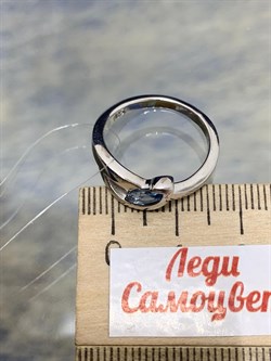 *Кольцо р.16,5 Голубой Топаз иск арт. CZ-R00584-X-W-BU-X-X-730 вес 3,4 г - фото 210180 *Кольцо р.16,5 Голубой Топаз иск арт. CZ-R00584-X-W-BU-X-X-730 вес 3,4 г - фото 210180