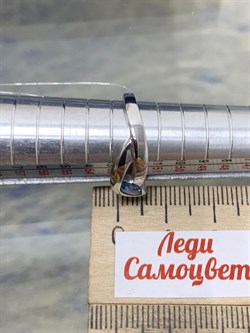 *Кольцо р.16,5 Голубой Топаз иск арт. CZ-R00584-X-W-BU-X-X-730 вес 3,4 г - фото 210187 *Кольцо р.16,5 Голубой Топаз иск арт. CZ-R00584-X-W-BU-X-X-730 вес 3,4 г - фото 210187