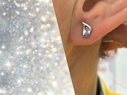 *Серьги Пусеты Голубой Топаз иск арт. CZ-E01018-X-W-BU-X-X-393 вес 1,20 г - фото 210205 *Серьги Пусеты Голубой Топаз иск арт. CZ-E01018-X-W-BU-X-X-393 вес 1,20 г - фото 210205