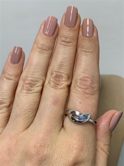 *Кольцо р.17,5 Голубой Топаз иск арт. CZ-R00584-X-W-BU-X-X-709 вес 3,4 г - фото 210284